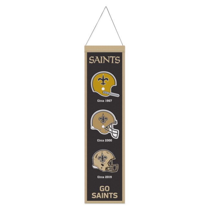 New Orleans Saints 8" x 32" Wool Banner 1