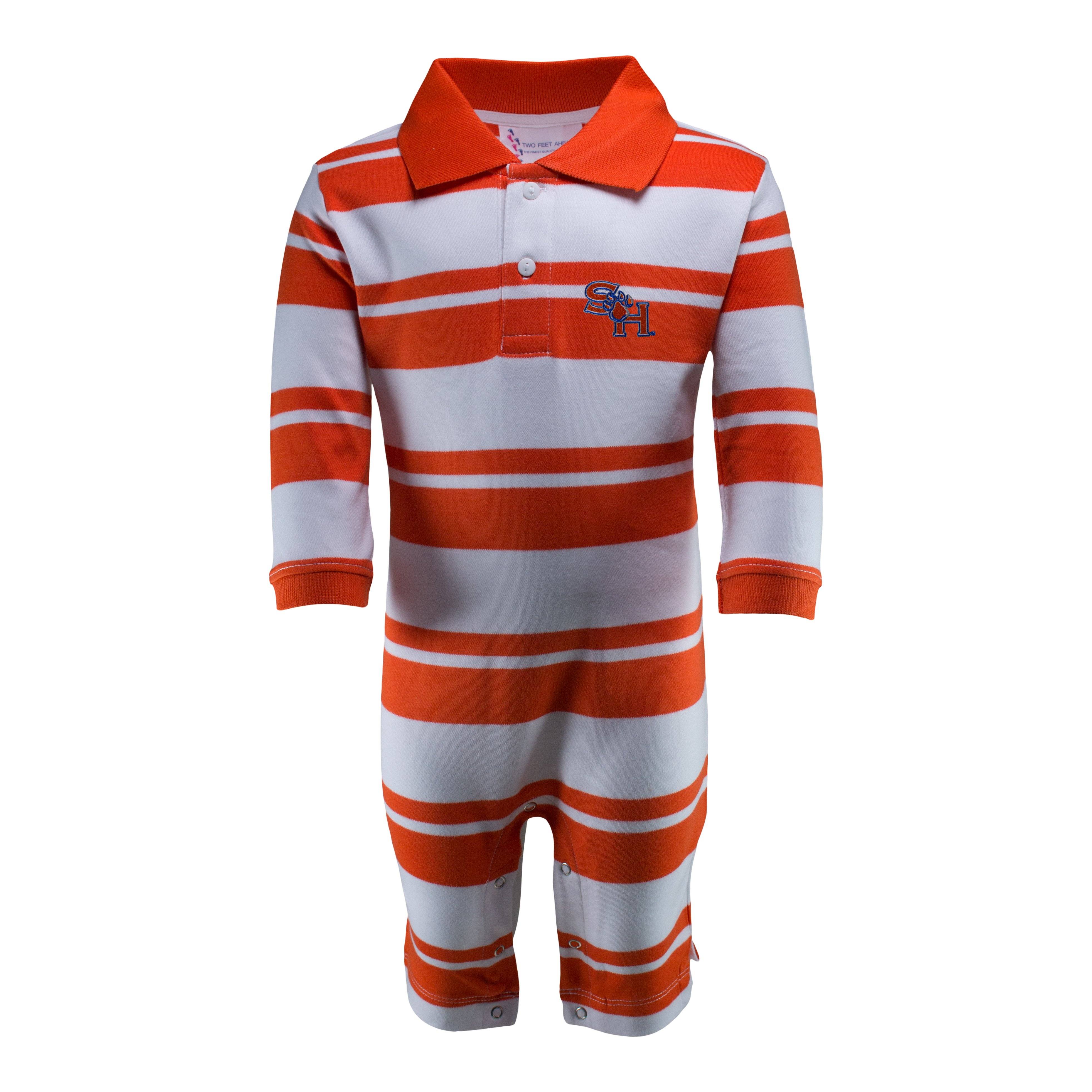 Sam Houston Rugby Long Leg Romper | Two Feet Ahead