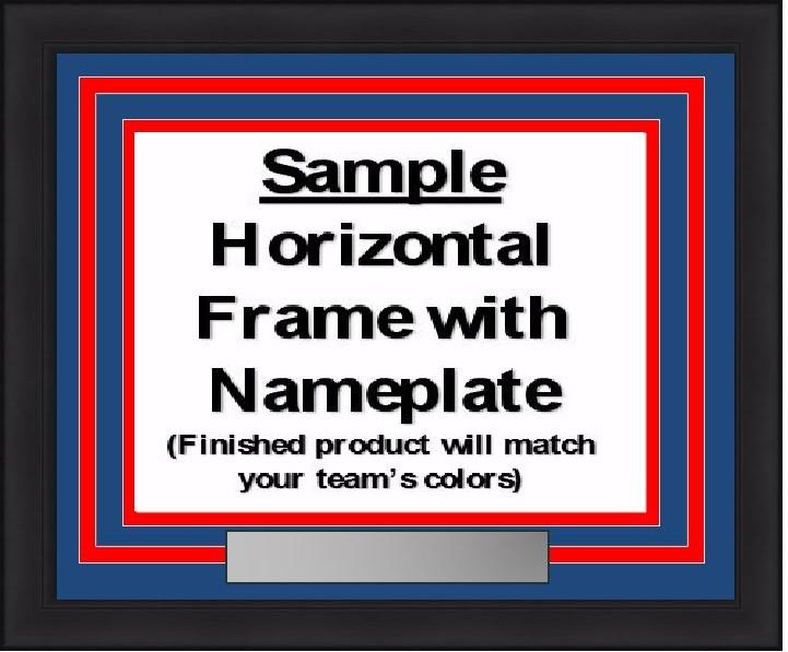 MLB Baseball Photo Picture Frame Kit - Kansas City Royals (Blue Matting, Light Blue Trim) 3