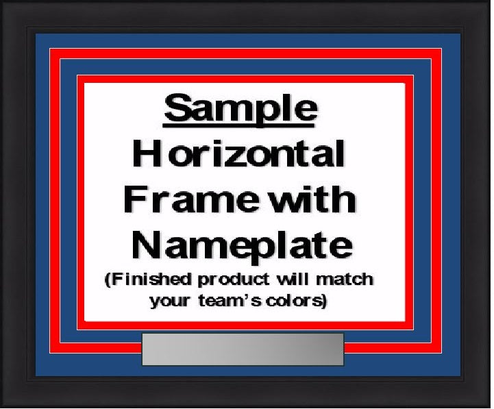 NHL Hockey Photo Picture Frame Kit - Arizona Coyotes (Brick Red Matting, White Trim) 3