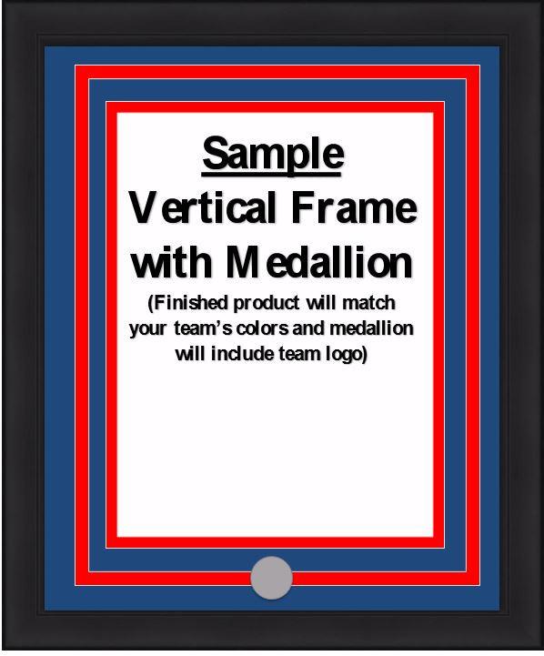 MLB Baseball Photo Picture Frame Kit - Kansas City Royals (Blue Matting, Light Blue Trim) 5