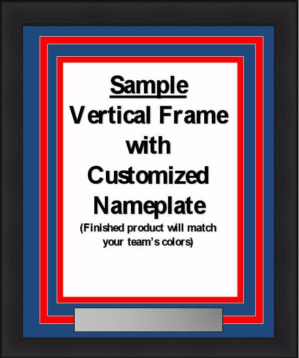 MLB Baseball Photo Picture Frame Kit - Kansas City Royals (Blue Matting, Light Blue Trim) 6