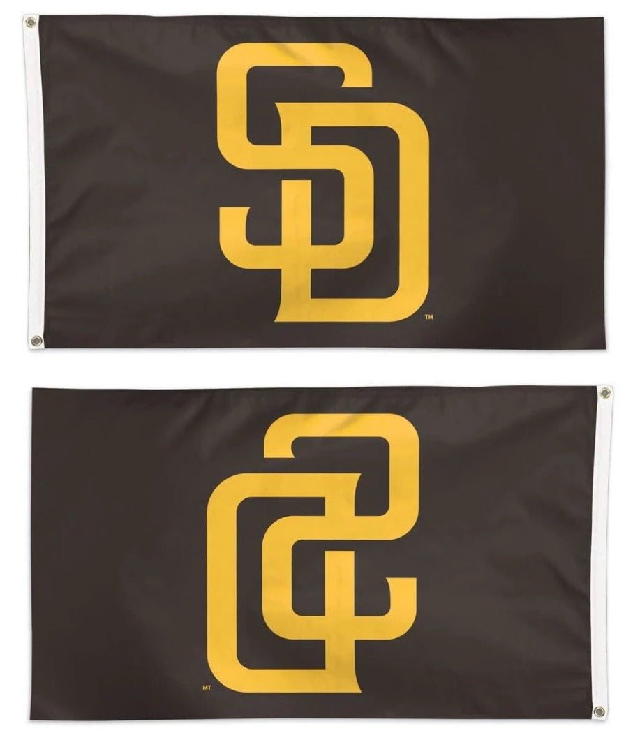 San Diego Padres Flag 3x5 SD Logo Brown