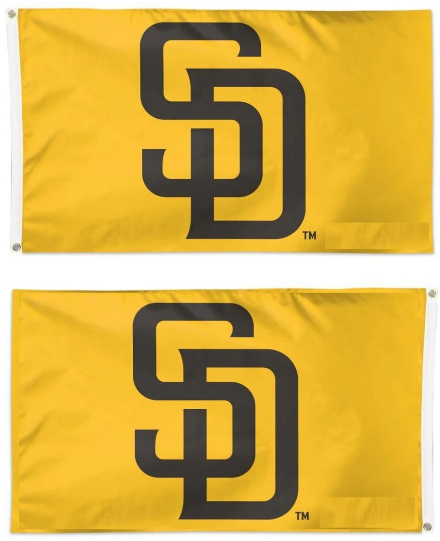 San Diego Padres Flag 3x5 SD Logo Yellow 2 Sided 1