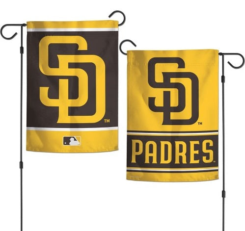 San Diego Padres Garden Flag 2 Sided Brown Yellow Logo