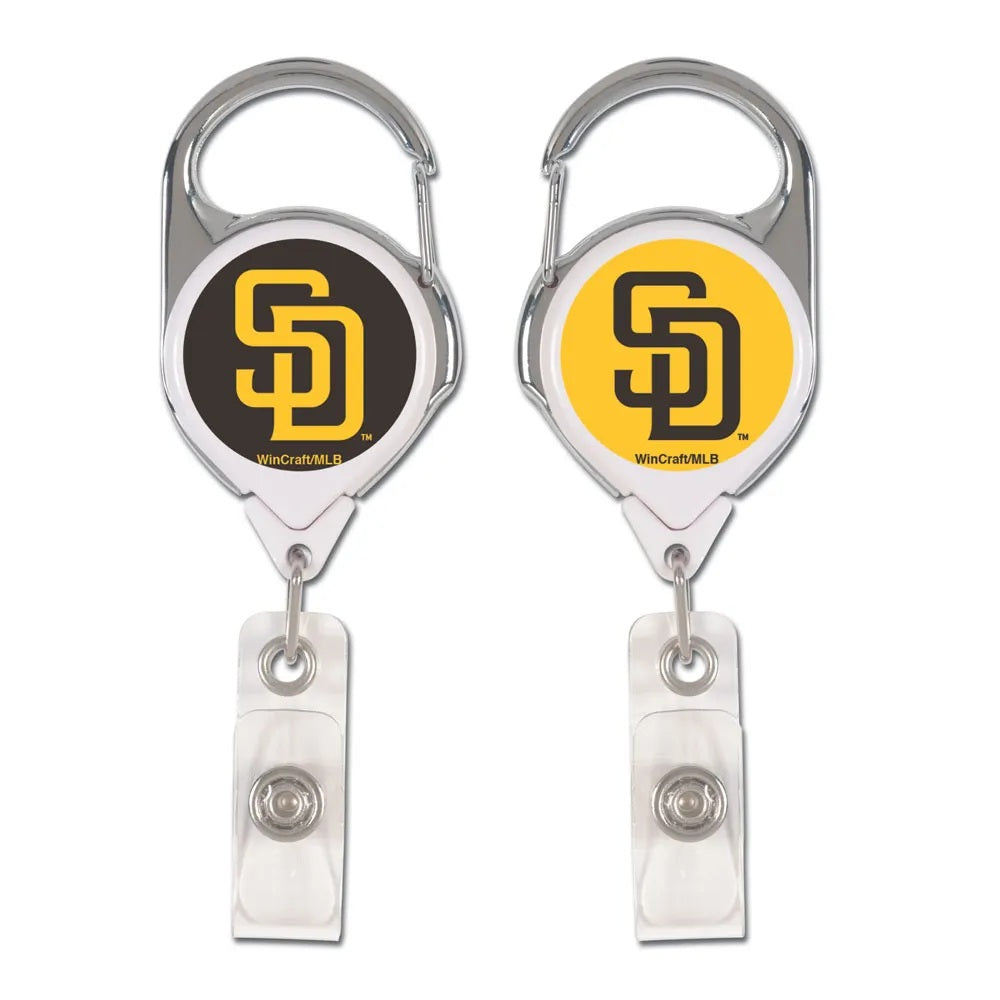 San Diego Padres Reel 2 Sided Badge Holder 1