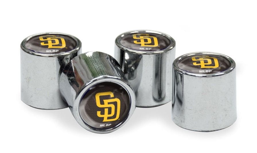 San Diego Padres Tire Valve Stem Caps 4-Pack