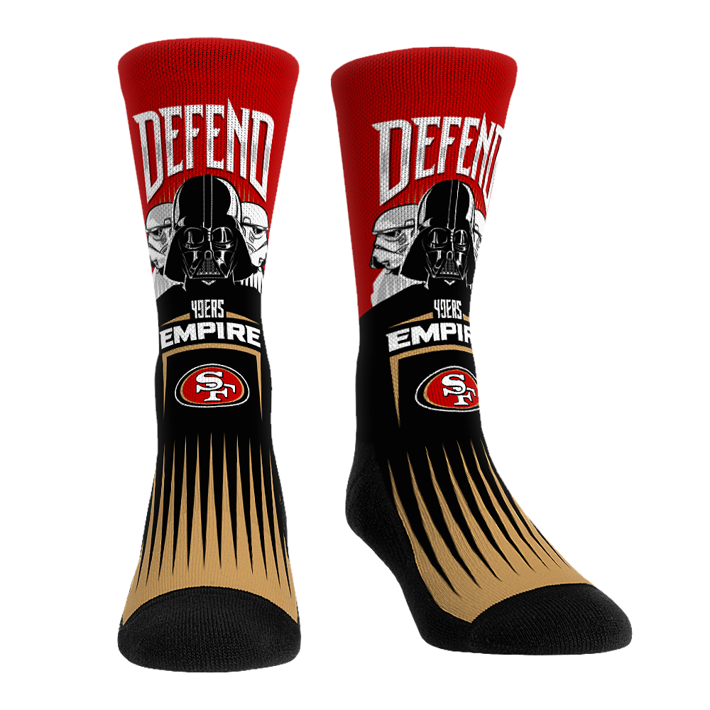 San Francisco 49ers - Star Wars  - Defend The Empire | Rock 'Em Socks