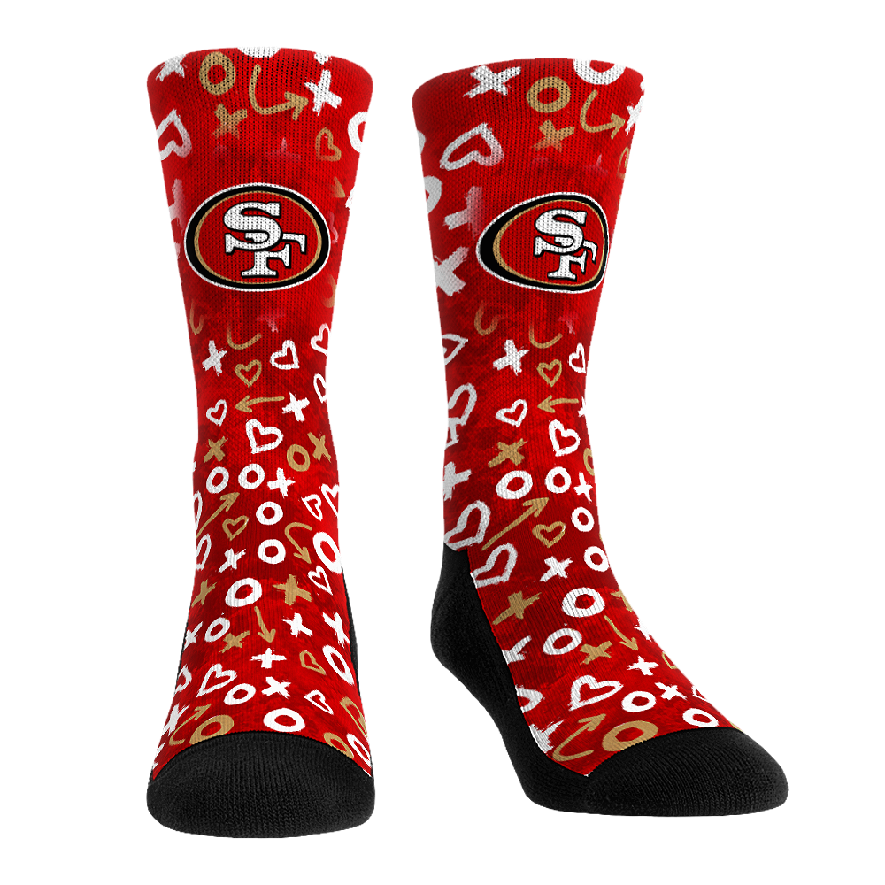 San Francisco 49ers - Valentine's Day Hearts | Rock 'Em Socks