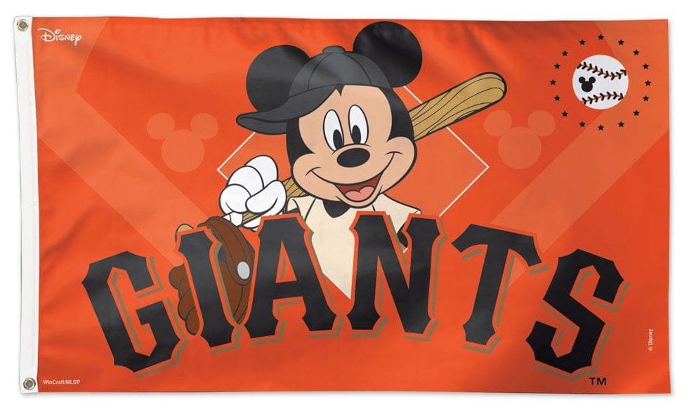 San Francisco Giants Flag 3x5 Mickey Mouse Baseball Disney