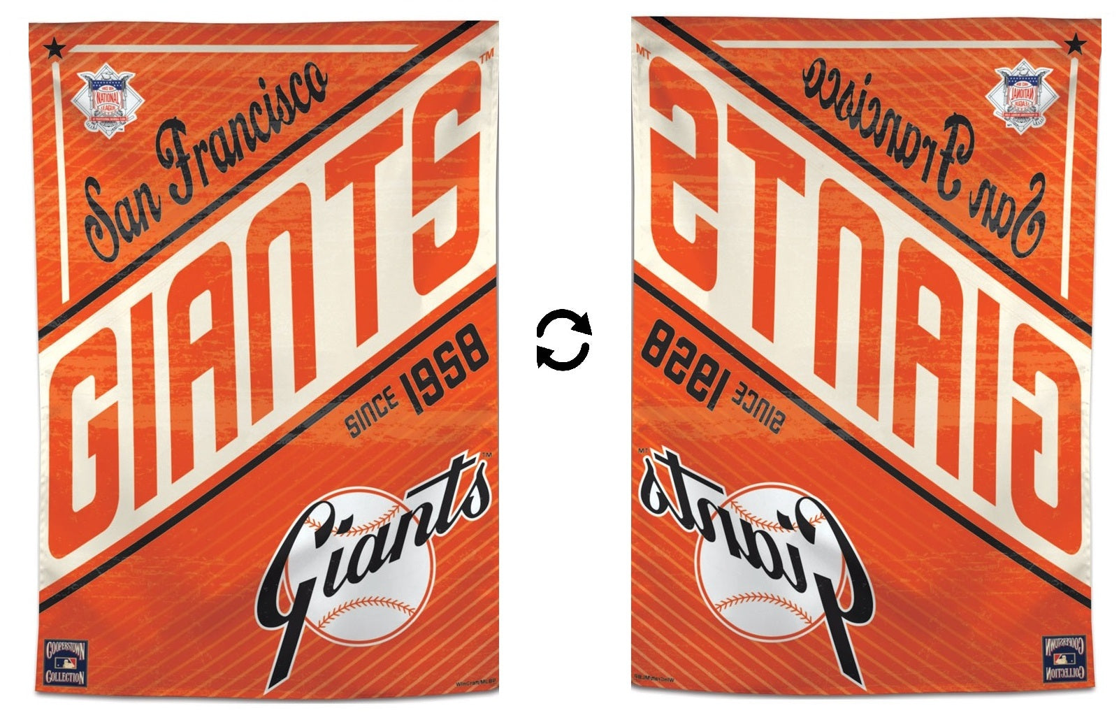 San Francisco Giants Flag Cooperstown Throwback House Banner