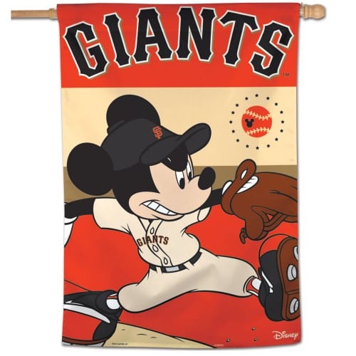 San Francisco Giants House Flag Disney Mickey Mouse