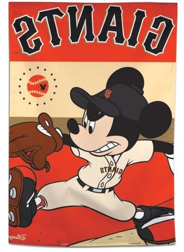 San Francisco Giants House Flag Disney Mickey Mouse
