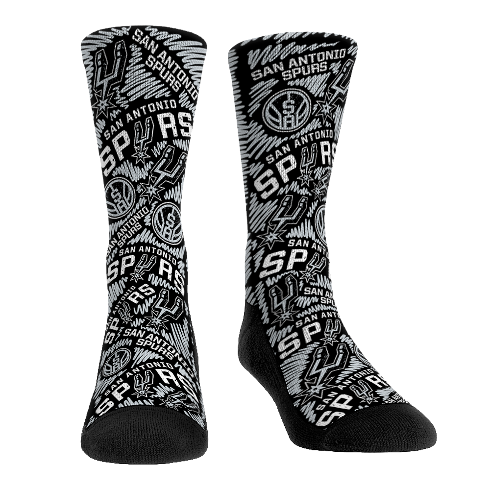 San Antonio Spurs - Logo Sketch | Rock 'Em Socks