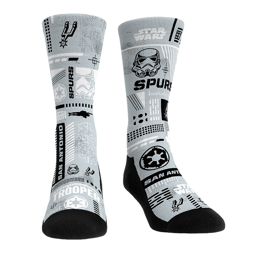 San Antonio Spurs - Star Wars  - Stormtrooper Pattern | Rock 'Em Socks