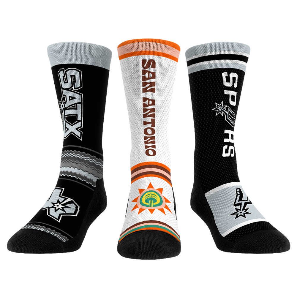 San Antonio Spurs - Ultimate Jersey - 3-Pack | Rock 'Em Socks