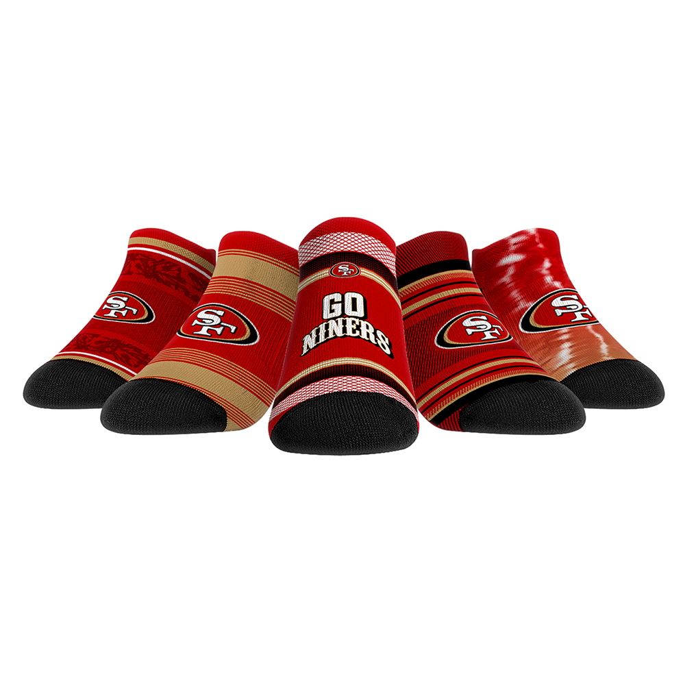San Francisco 49ers - Low Cut  - Super Fan 5-Pack | Rock 'Em Socks