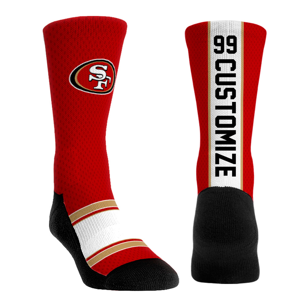San Francisco 49ers - Custom Jersey | Rock 'Em Socks