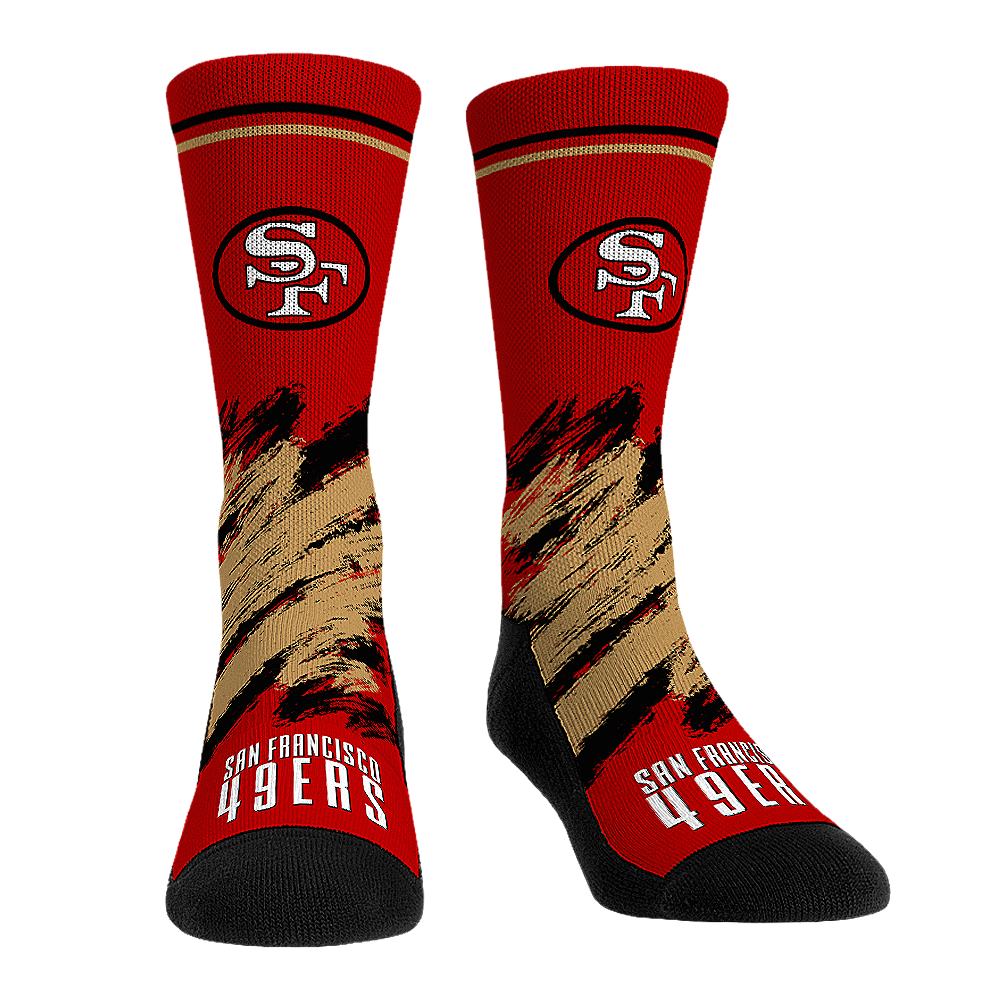 San Francisco 49ers - Throwback Paint | Rock 'Em Socks