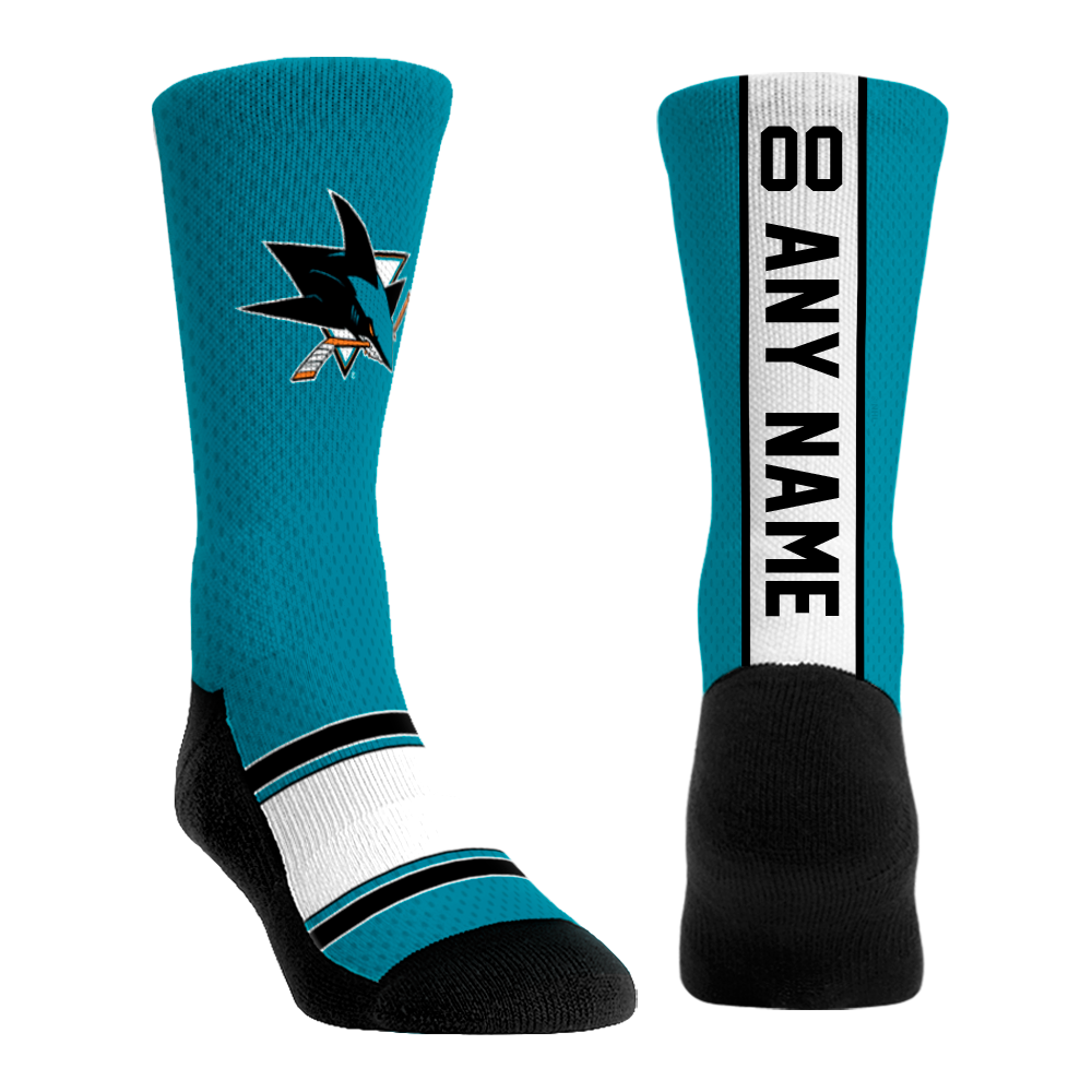 San Jose Sharks - Custom Jersey | Rock 'Em Socks