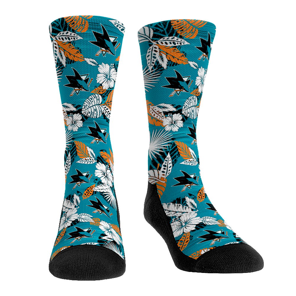 San Jose Sharks - Floral | Rock 'Em Socks