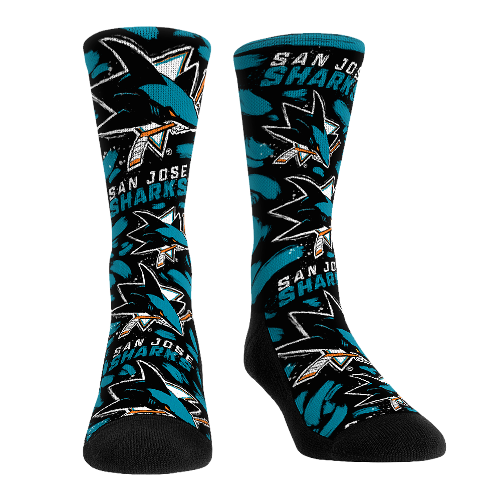 San Jose Sharks - Logo Paint | Rock 'Em Socks