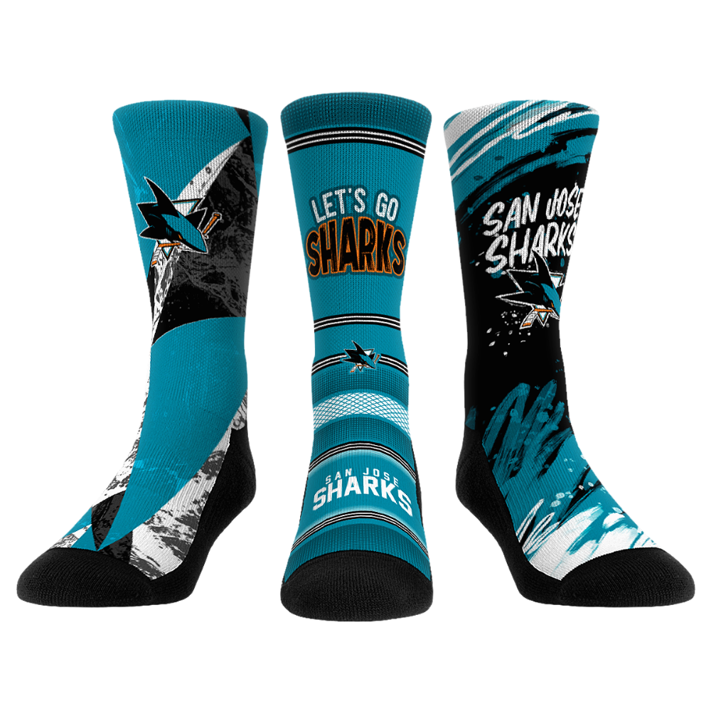 San Jose Sharks - Power Play 3-Pack | Rock 'Em Socks