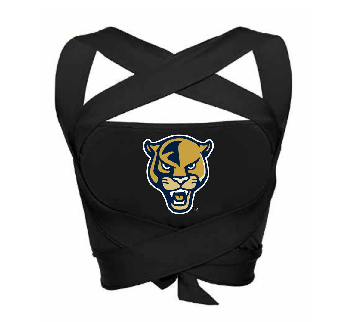 FIU Panthers Black Multi Way Bandeau Top | lojobands 4
