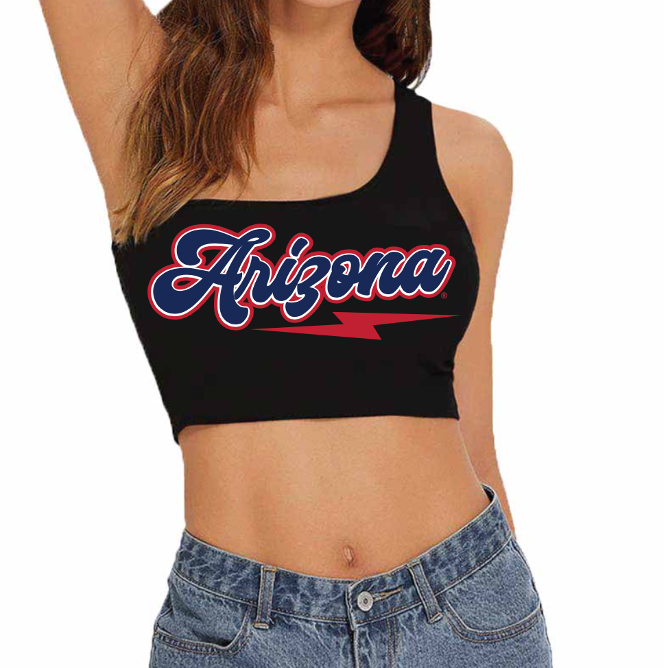 University of Arizona Lightning One Shoulder Top | lojobands 3