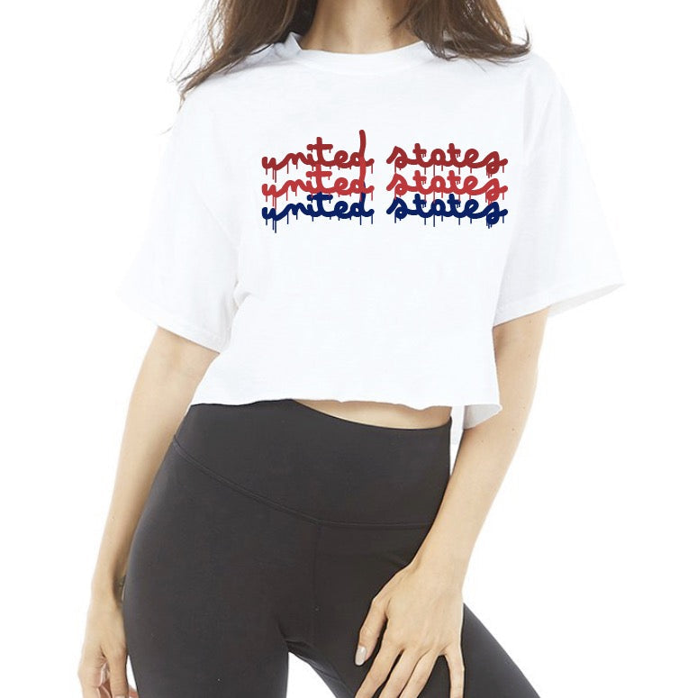 United States Drip Crop Tee | lojobands 1