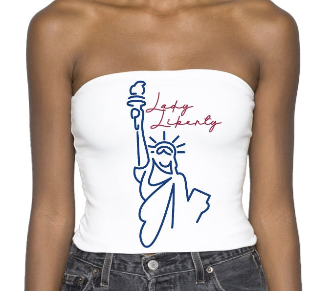 Lady Liberty Tube Top | lojobands 1