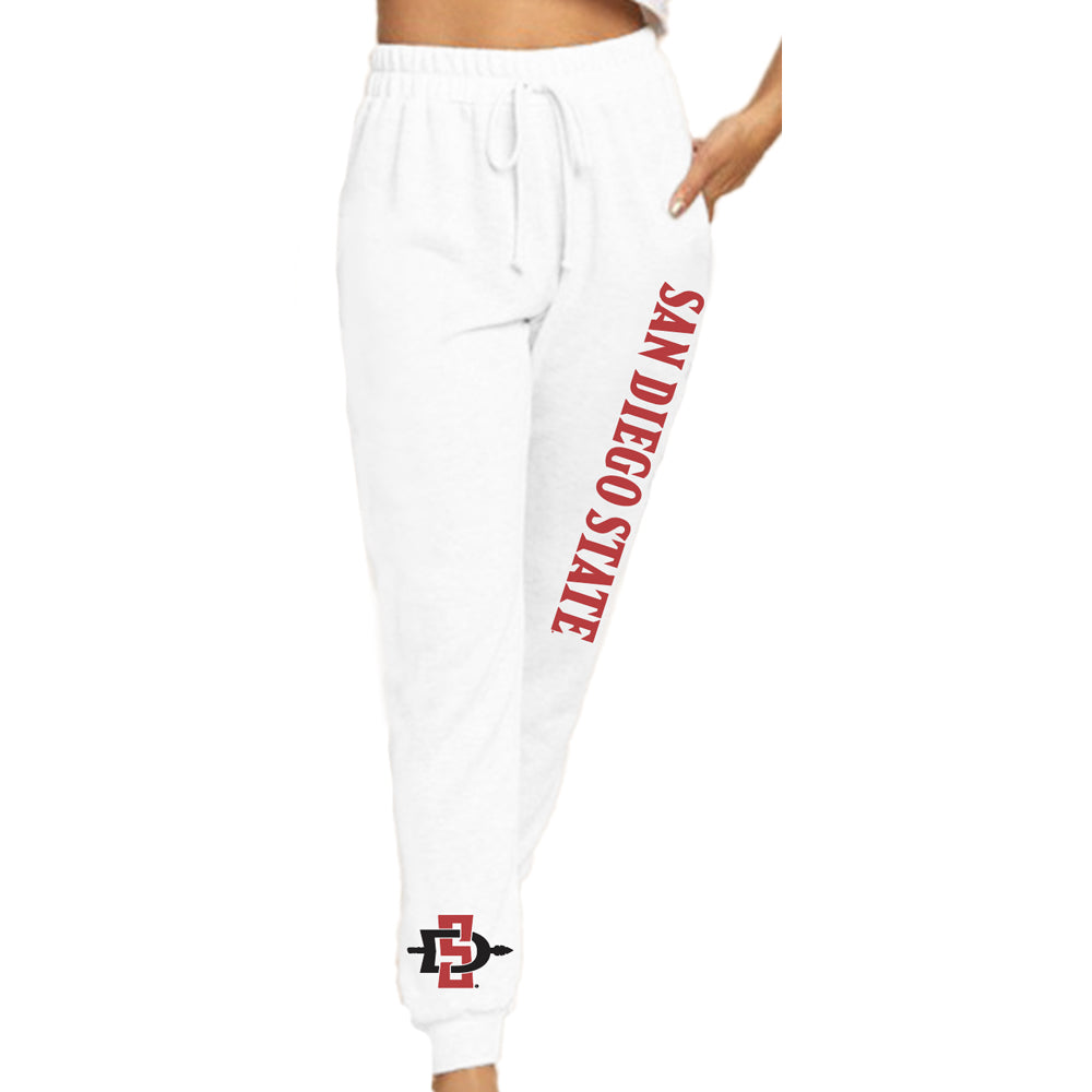 San Diego State Aztecs White Joggers | lojobands