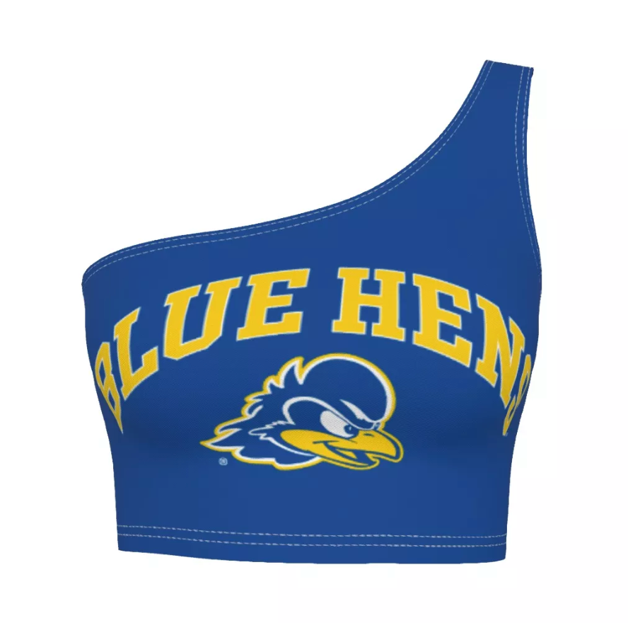 Delaware Blue One Shoulder Top | lojobands
