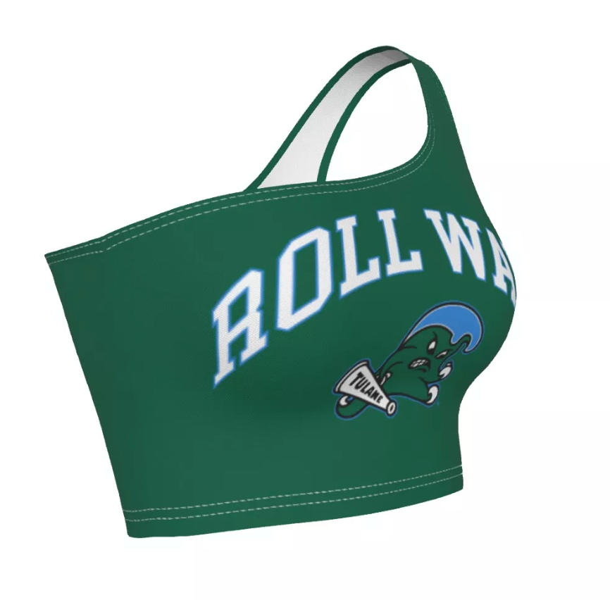 Tulane Green One Shoulder Top | lojobands 5