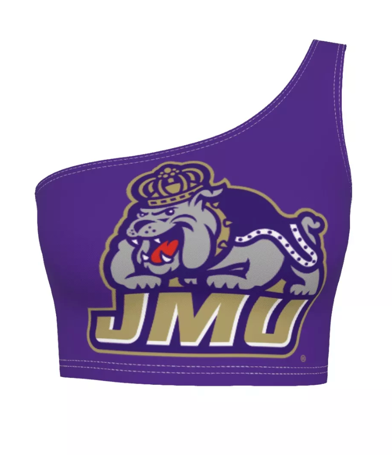 JMU Purple One Shoulder Top | lojobands 3