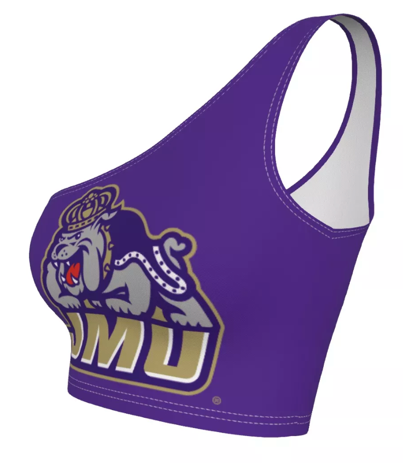 JMU Purple One Shoulder Top | lojobands 4