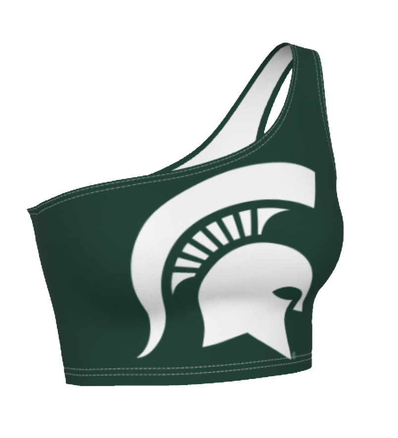 Michigan State Green One Shoulder Top | lojobands 6