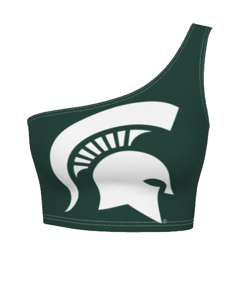 Michigan State Green One Shoulder Top | lojobands 4