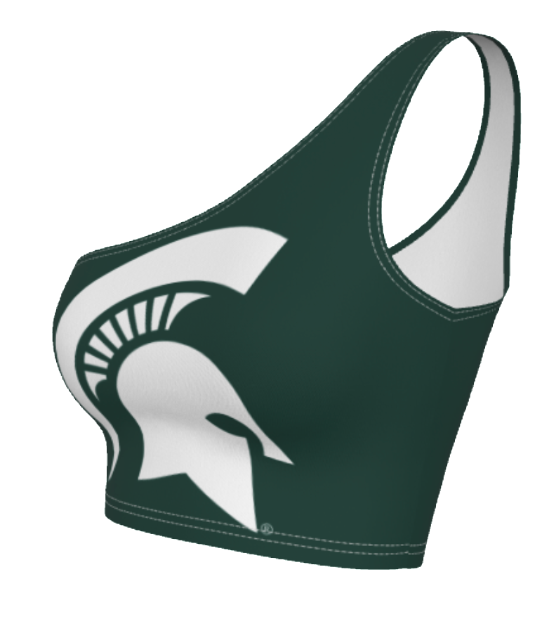 Michigan State Green One Shoulder Top | lojobands 7