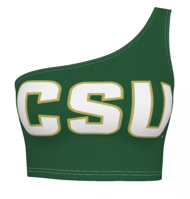 Colorado State Green One Shoulder Top | lojobands