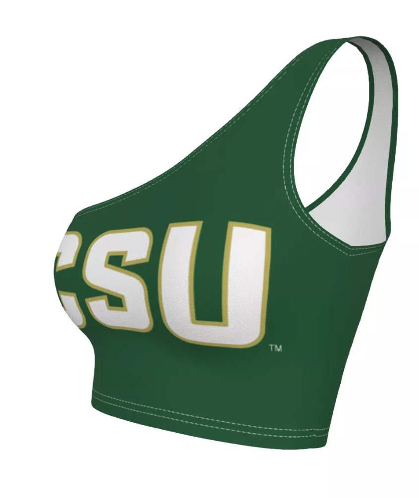 Colorado State Green One Shoulder Top | lojobands 4
