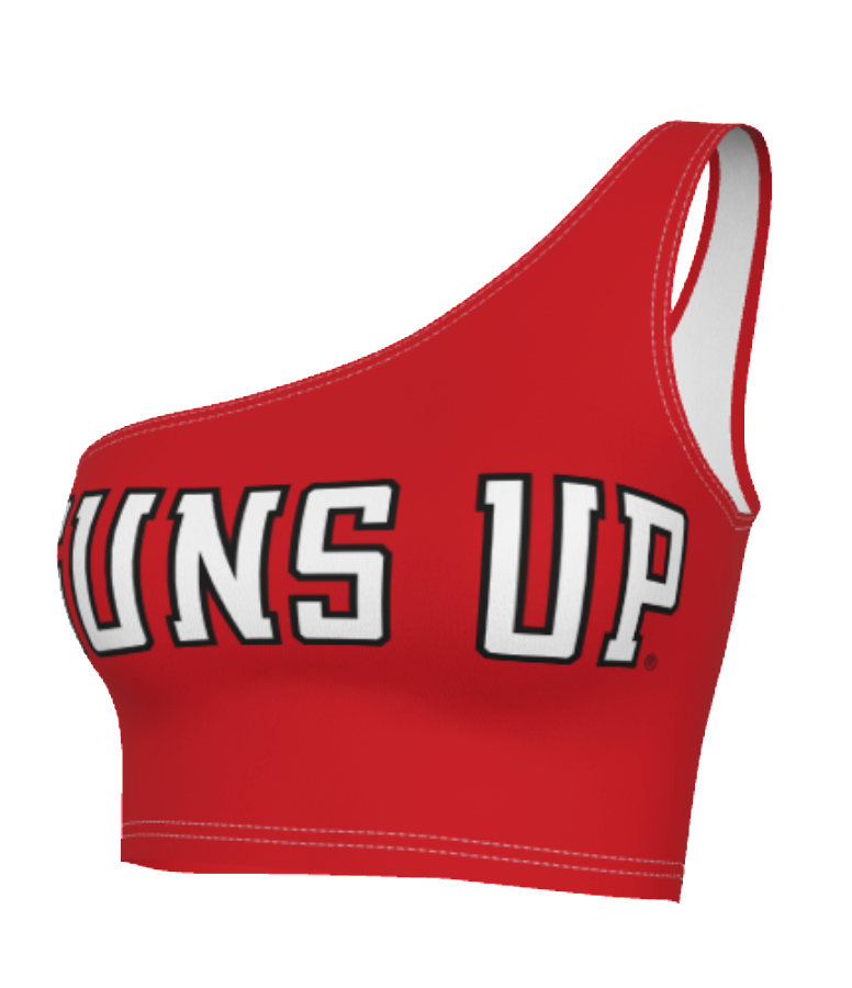 Texas Tech Guns Up One Shoulder Top | lojobands 4