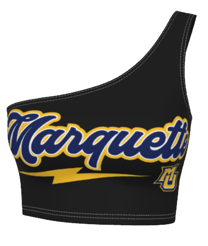 Marquette Lightning One Shoulder Top | lojobands