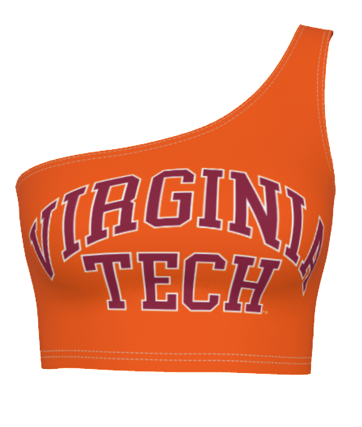 Virginia Tech Orange One Shoulder Top | lojobands