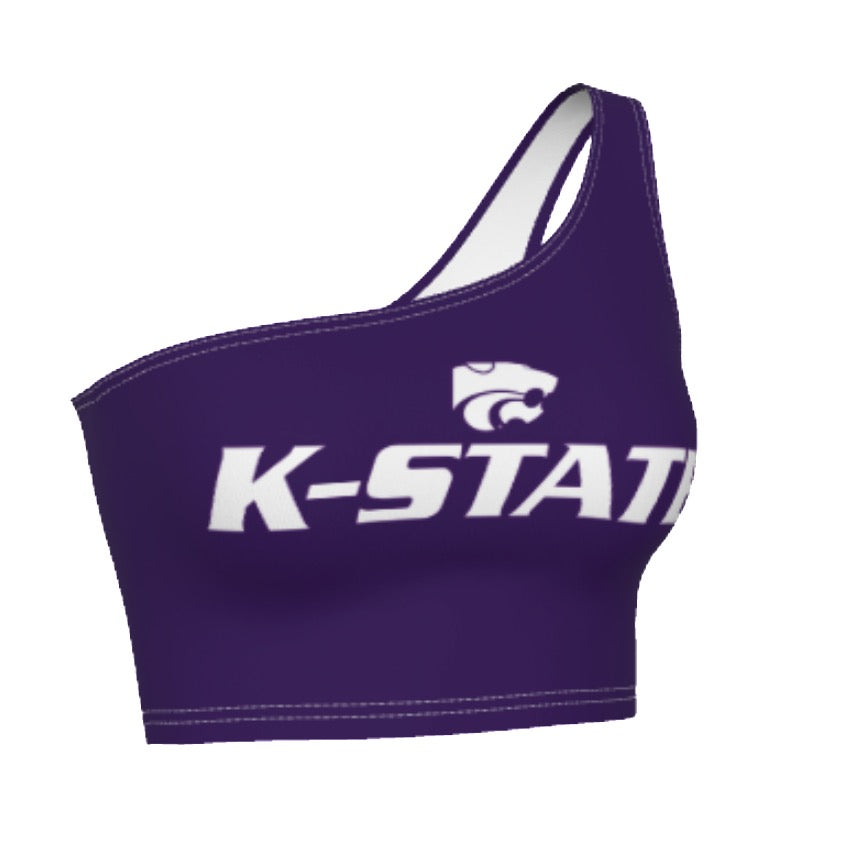 Kansas State Purple One Shoulder Top | lojobands 4