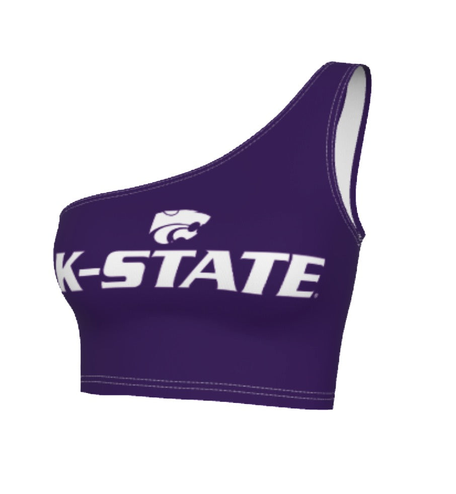 Kansas State Purple One Shoulder Top | lojobands 3