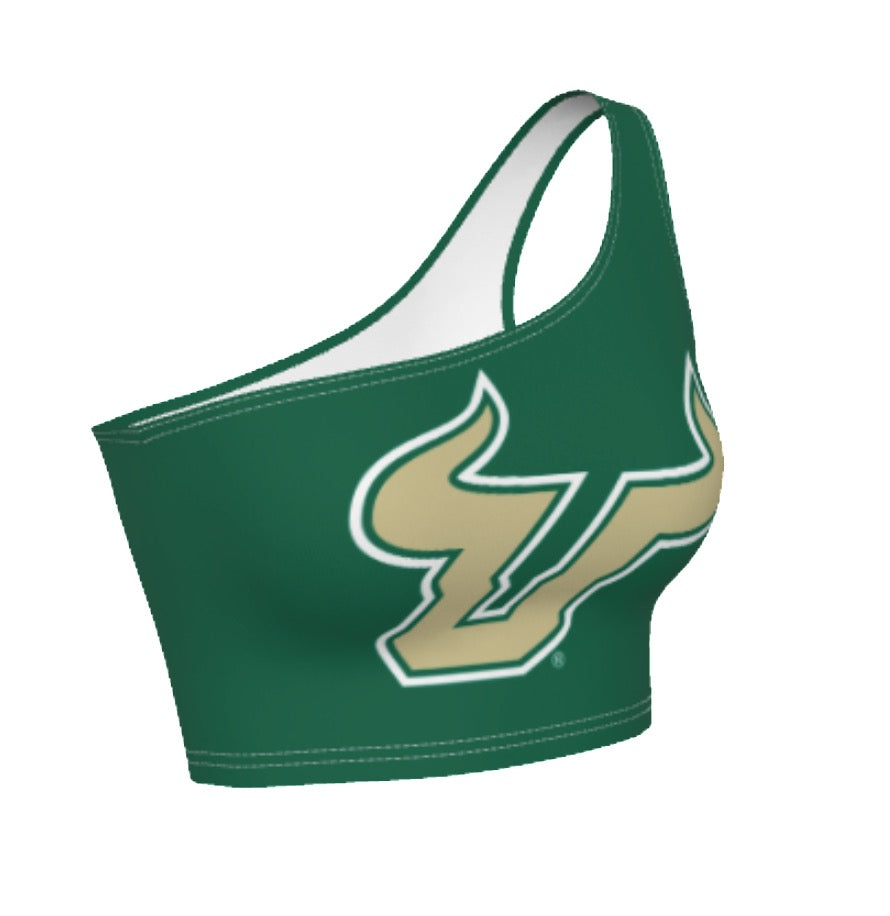 USF Green One Shoulder Top | lojobands 3