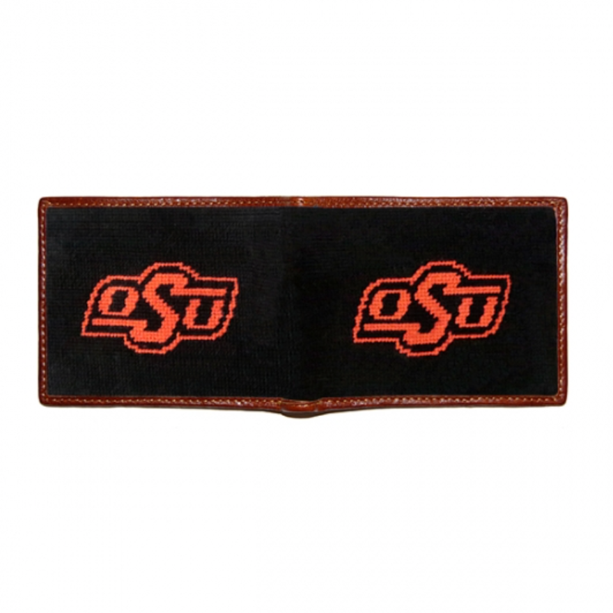 Oklahoma State Needlepoint Bi-Fold Wallet | lojobands