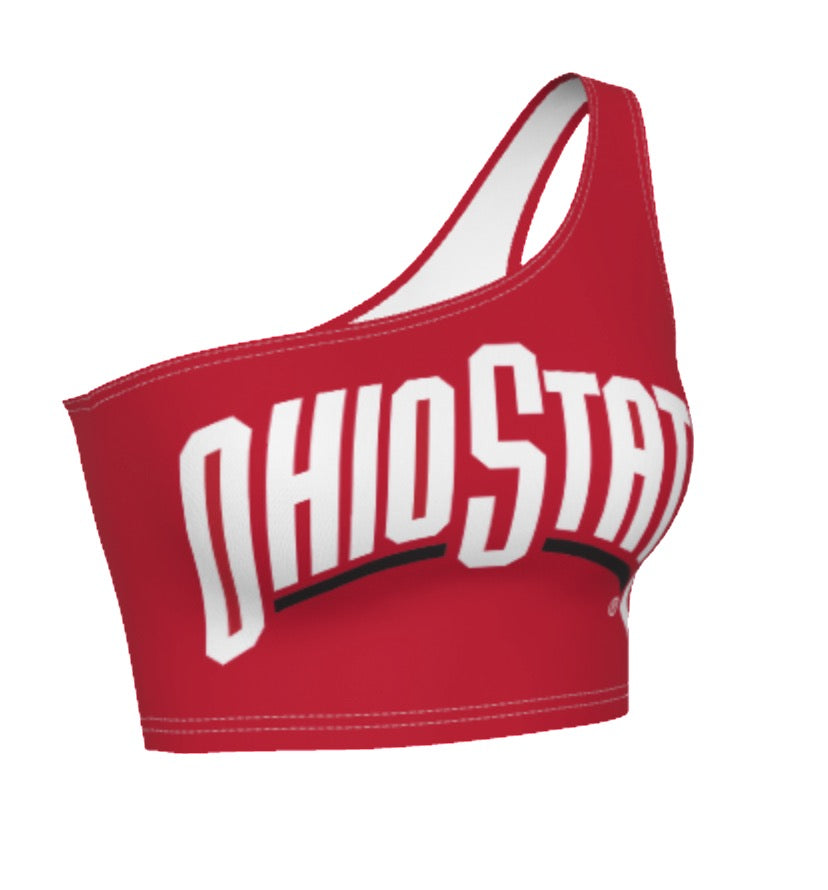 Ohio State OSU Buckeyes Red Shoulder Top 5