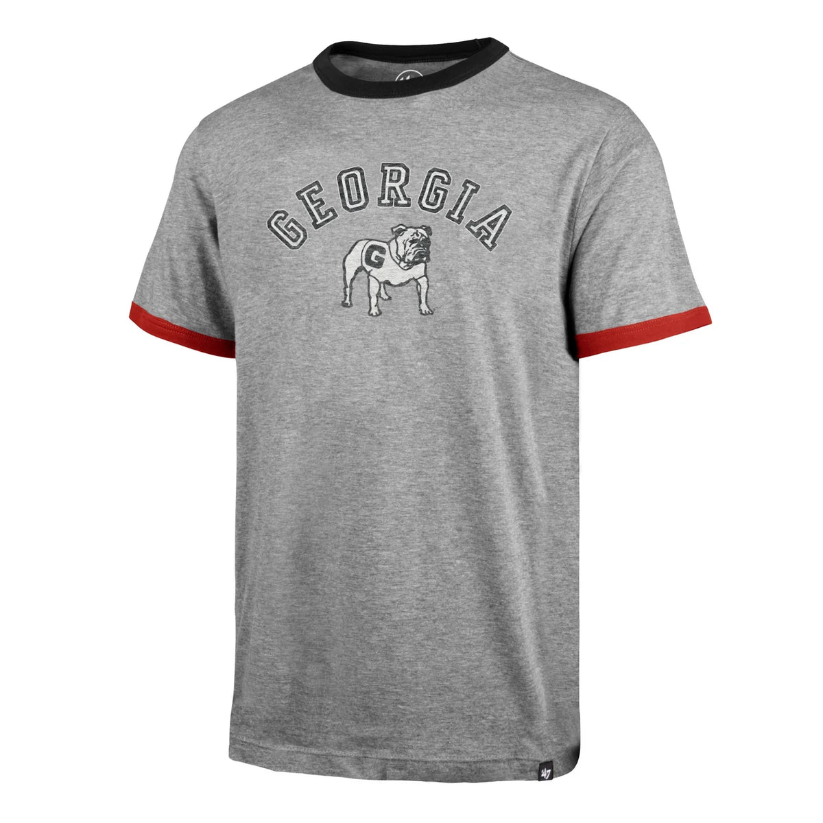 Georgia Bulldogs - JR Arch Dalton Ringer Slate Grey Men's Tee 1